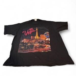 Port & Company Black Las Vegas Graphic short sleeve T-Shirt